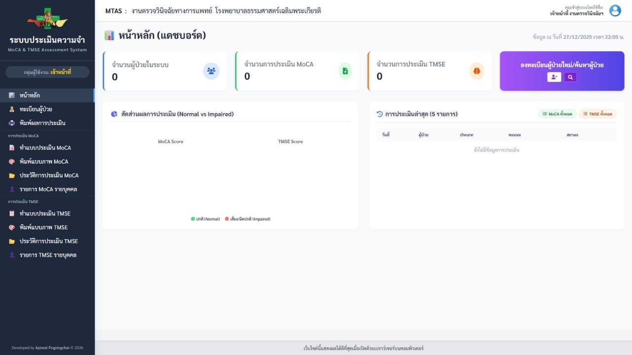 ระบบประเมินความจำ